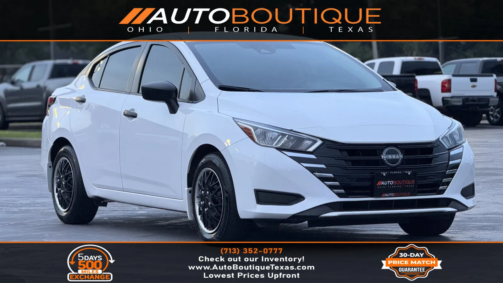 White 2024 Nissan Versa S for sale in Alvin, TX