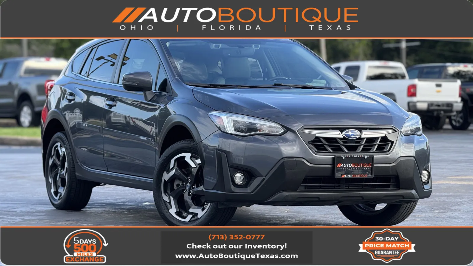 Gray 2021 SUBARU CROSSTREK Limited for sale in Alvin, TX