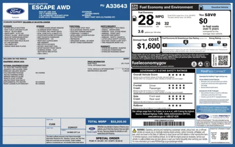 Photos of 2023 Ford Escape ST-Line for sale in Alvin, TX at Auto Boutique Texas
