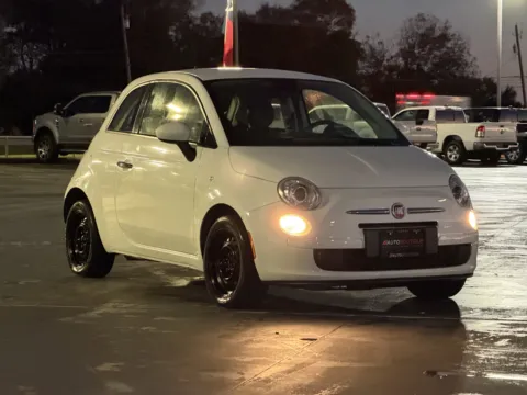 White 2015 FIAT 500 Pop for sale in Alvin, TX