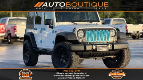 White 2018 Jeep Wrangler JK Unlimited Willys Wheeler for sale in Alvin, TX