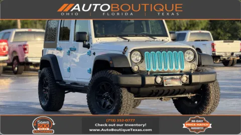 White 2018 Jeep Wrangler JK Unlimited Willys Wheeler for sale in Alvin, TX
