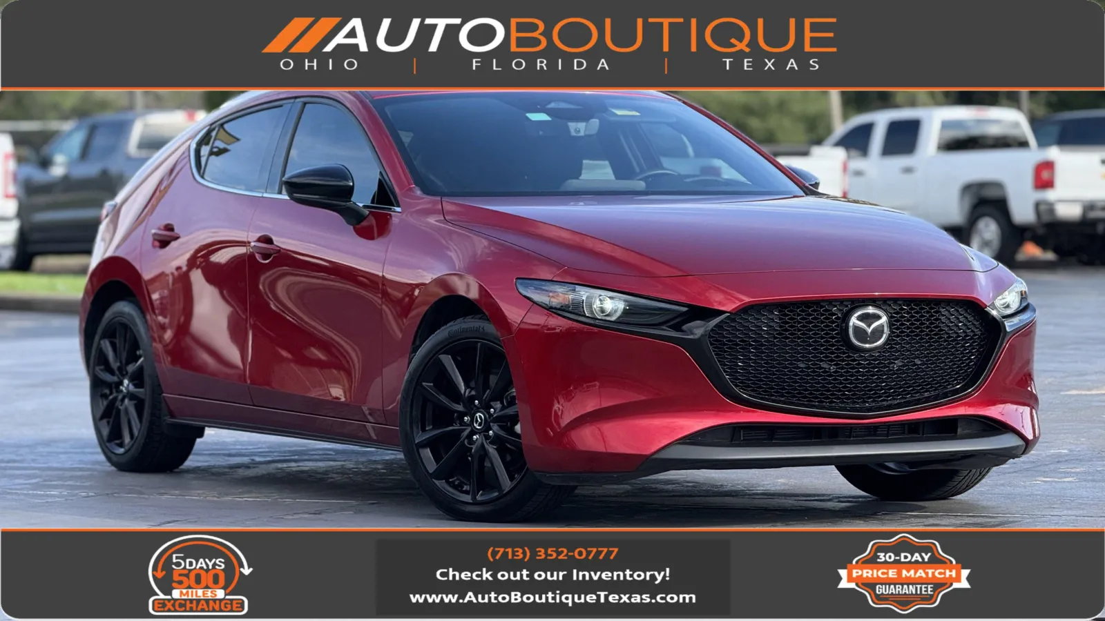 Red 2024 MAZDA 3 PREMIUM 2.5 S Premium for sale in Alvin, TX