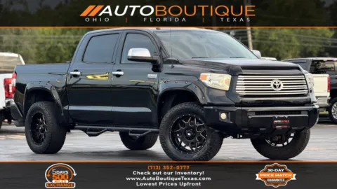 Black 2014 Toyota Tundra 4WD Truck Platinum for sale in Alvin, TX