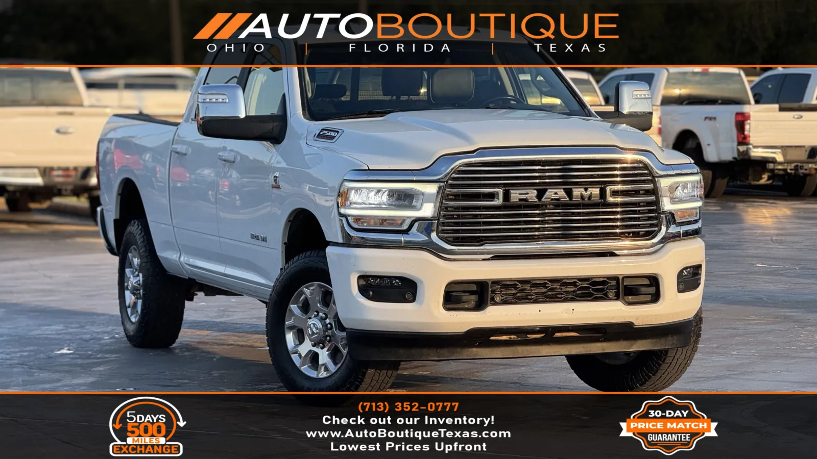 White 2024 Ram 2500 Laramie for sale in Alvin, TX
