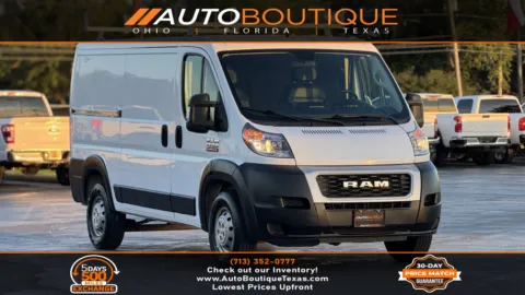 White 2019 Ram ProMaster Cargo Van 1500 136 WB for sale in Alvin, TX