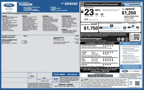 Photos of 2020 Ford Fusion Titanium for sale in Alvin, TX at Auto Boutique Texas