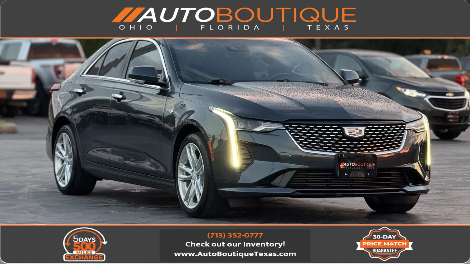 Gray 2022 Cadillac CT4 Luxury for sale in Alvin, TX