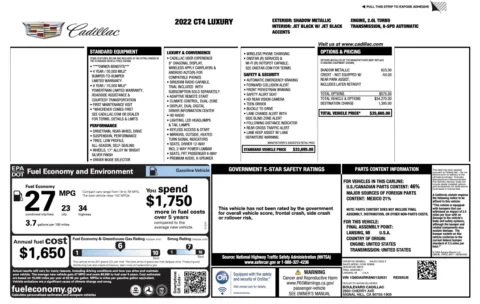 Photos of 2022 Cadillac CT4 Luxury for sale in Alvin, TX at Auto Boutique Texas