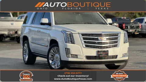 White 2017 Cadillac Escalade Platinum for sale in Alvin, TX