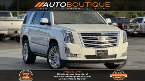 White 2017 Cadillac Escalade Platinum for sale in Alvin, TX