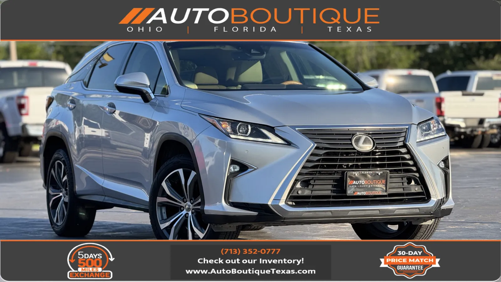 Silver 2016 Lexus RX 350 F Sport for sale in Alvin, TX