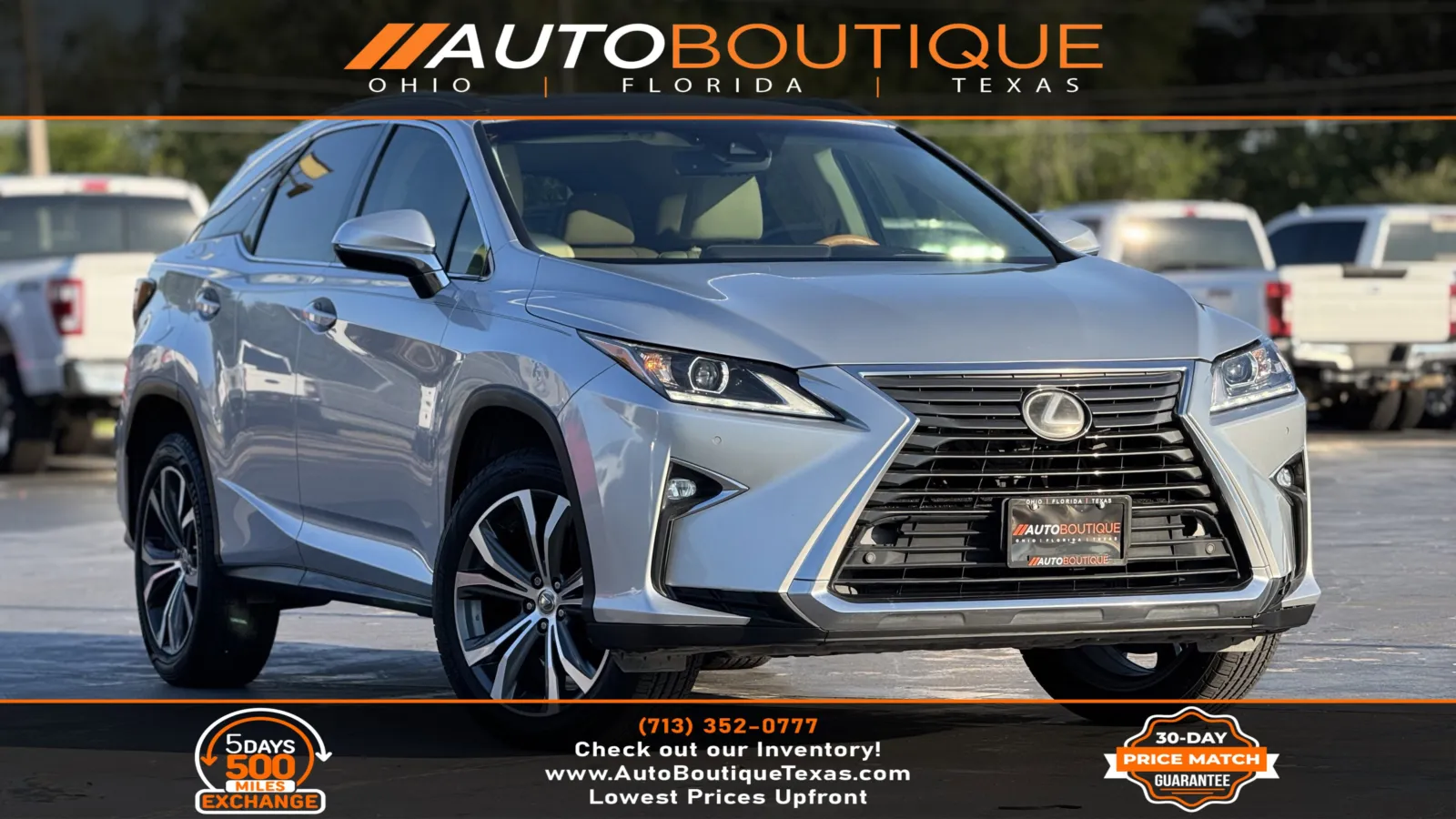 Silver 2016 Lexus RX 350 F Sport for sale in Alvin, TX