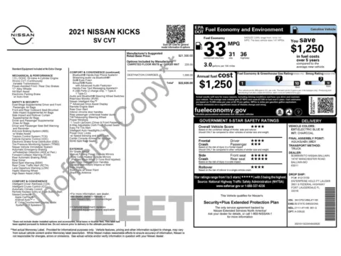 Photos of 2021 Nissan Kicks SV for sale in Alvin, TX at Auto Boutique Texas