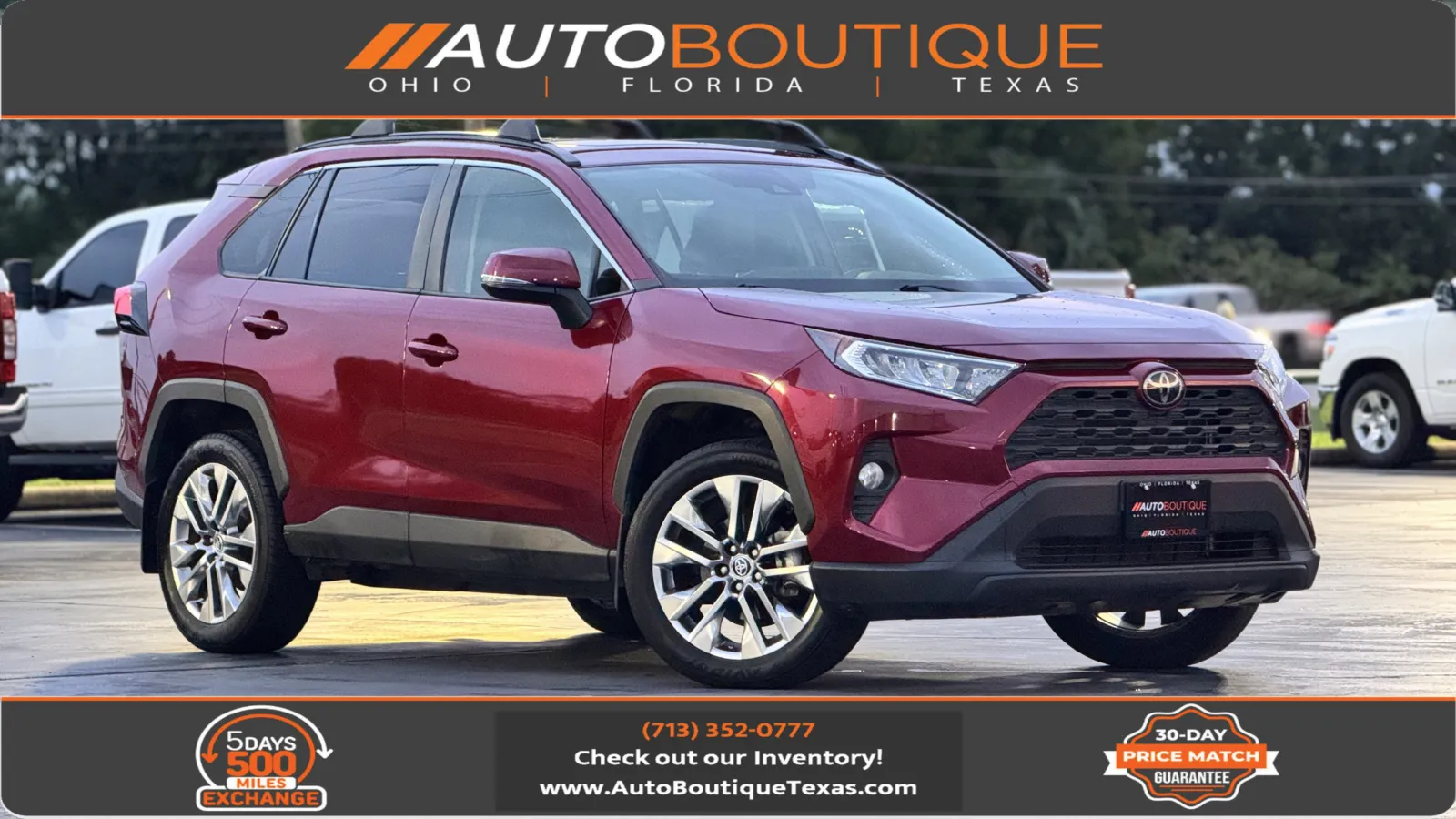 Red 2020 Toyota RAV4 XLE Premium for sale in Alvin, TX