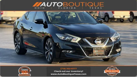 Black 2016 Nissan Maxima 3.5 SR for sale in Alvin, TX
