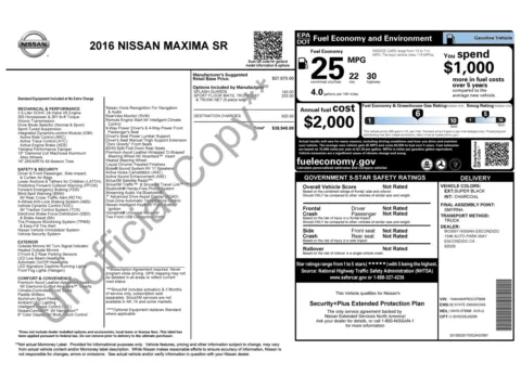 Photos of 2016 Nissan Maxima 3.5 SR for sale in Alvin, TX at Auto Boutique Texas