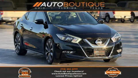 Black 2016 Nissan Maxima 3.5 SR for sale in Alvin, TX