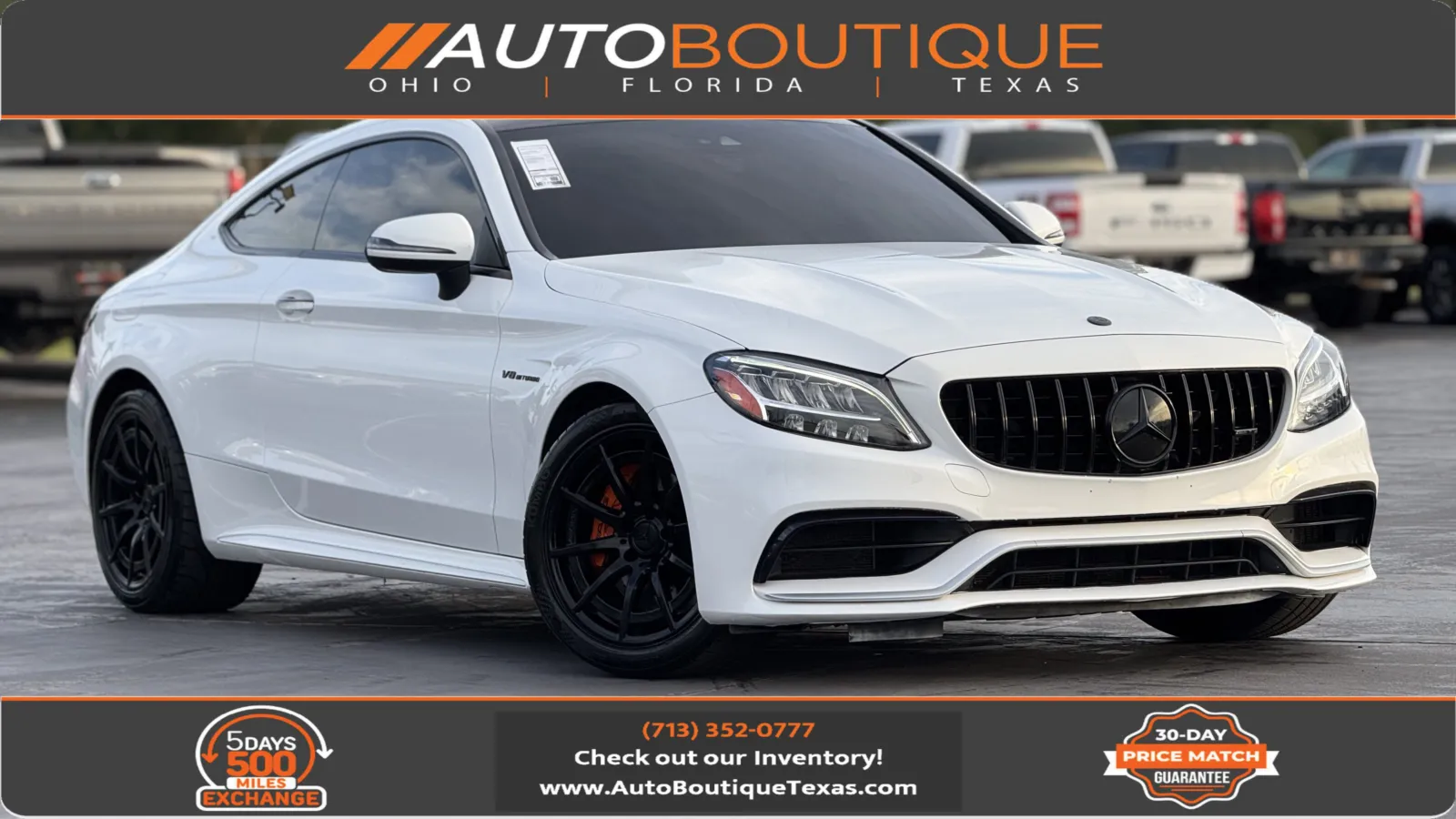 White 2020 Mercedes-Benz C-Class AMG C 63 for sale in Alvin, TX