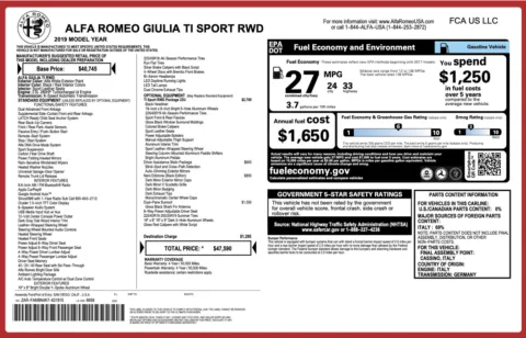 More photos of 2019 Alfa Romeo Giulia Ti Sport at Auto Boutique Texas, TX