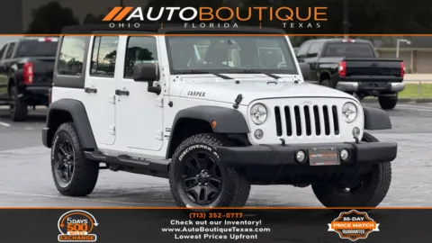 White 2017 Jeep Wrangler Unlimited Sport for sale in Alvin, TX