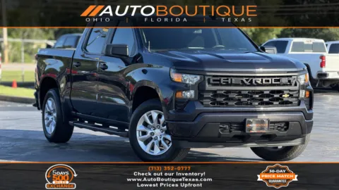 Gray 2022 Chevrolet Silverado 1500 Custom for sale in Alvin, TX