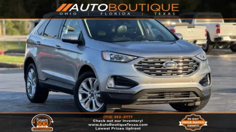 Silver 2022 Ford Edge Titanium for sale in Alvin, TX