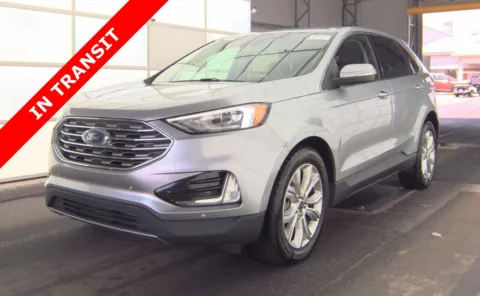 Silver 2022 Ford Edge Titanium for sale in Alvin, TX