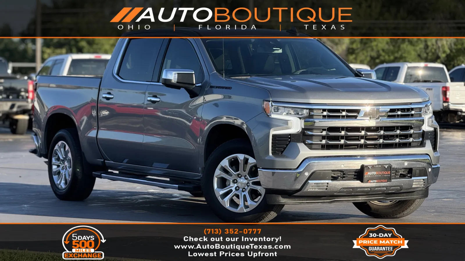 Gray 2024 Chevrolet Silverado 1500 LTZ for sale in Alvin, TX