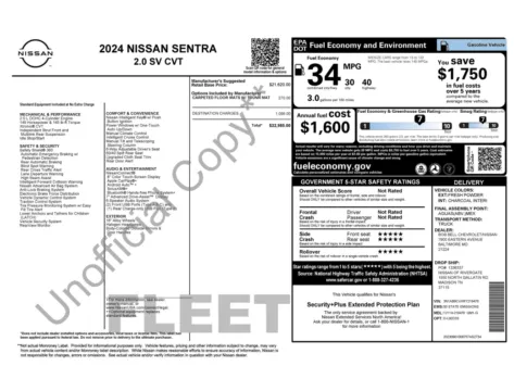 Photos of 2024 Nissan Sentra SV for sale in Alvin, TX at Auto Boutique Texas