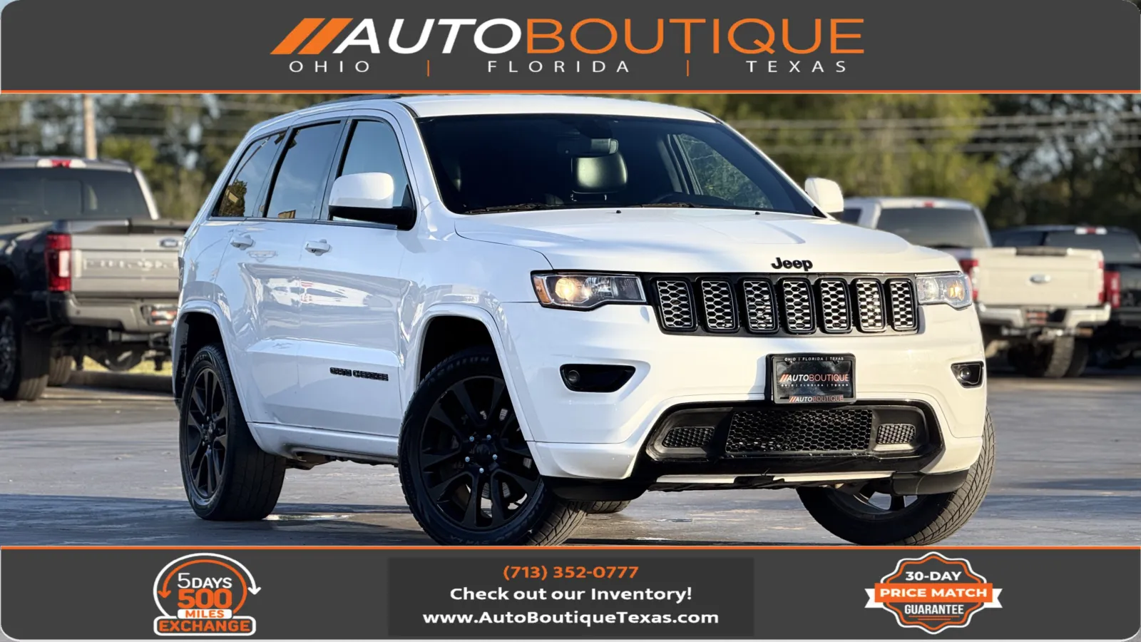 White 2019 Jeep Grand Cherokee Altitude for sale in Alvin, TX