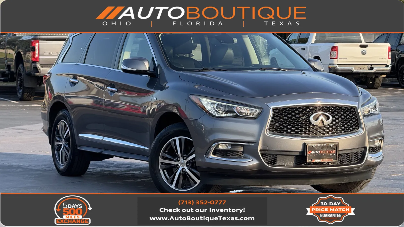 Gray 2019 INFINITI QX60 PURE for sale in Alvin, TX