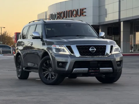 Gray 2017 Nissan Armada Platinum for sale in Alvin, TX