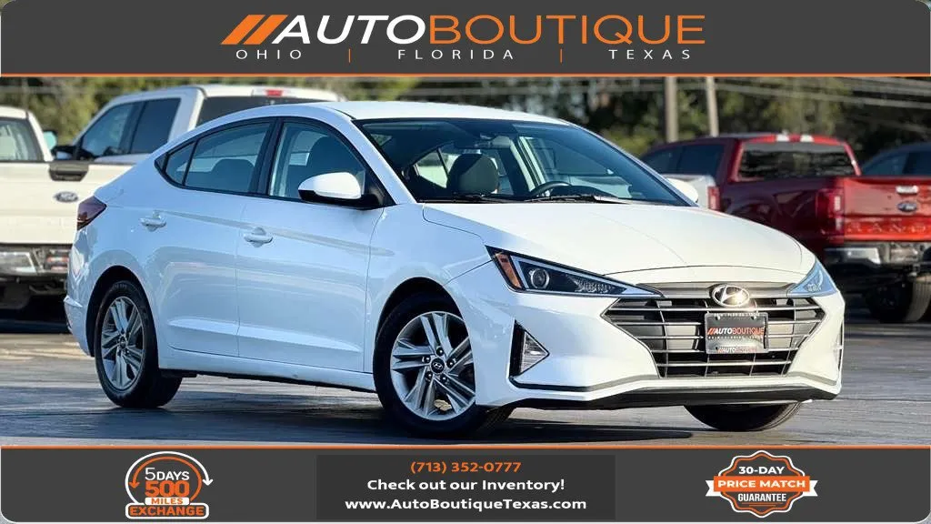 White 2020 Hyundai Elantra SEL for sale in Alvin, TX
