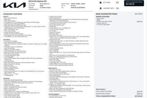 More photos of 2018 Kia Optima EX at Auto Boutique Texas, TX