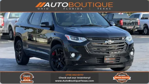 Black 2020 CHEVROLET TRAVERSE P Premier for sale in Alvin, TX