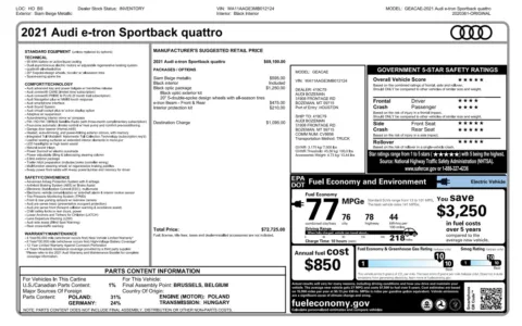 More photos of 2021 Audi e-tron Sportback Premium at Auto Boutique Texas, TX