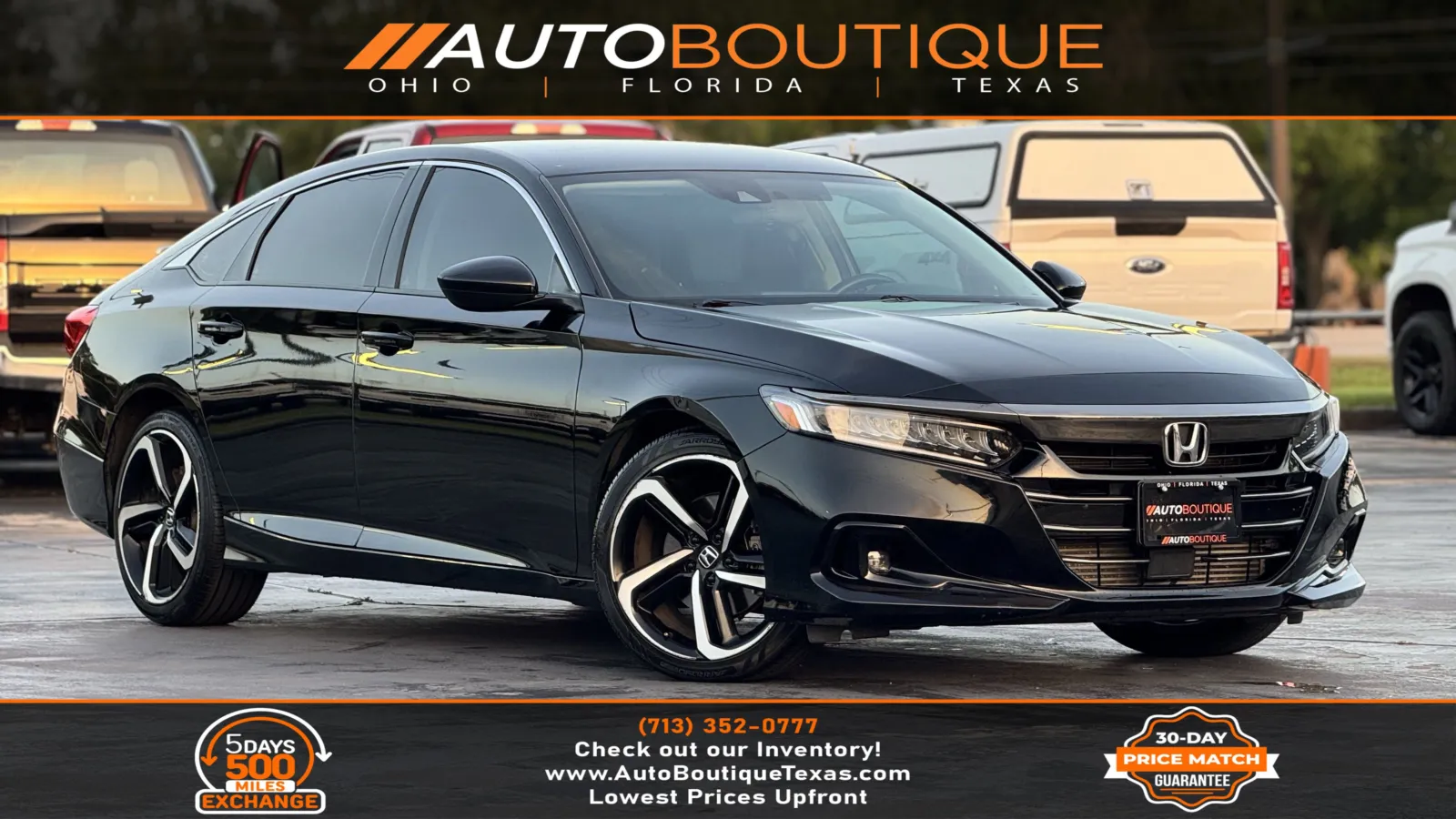 Black 2021 Honda Accord Sedan Sport SE for sale in Alvin, TX