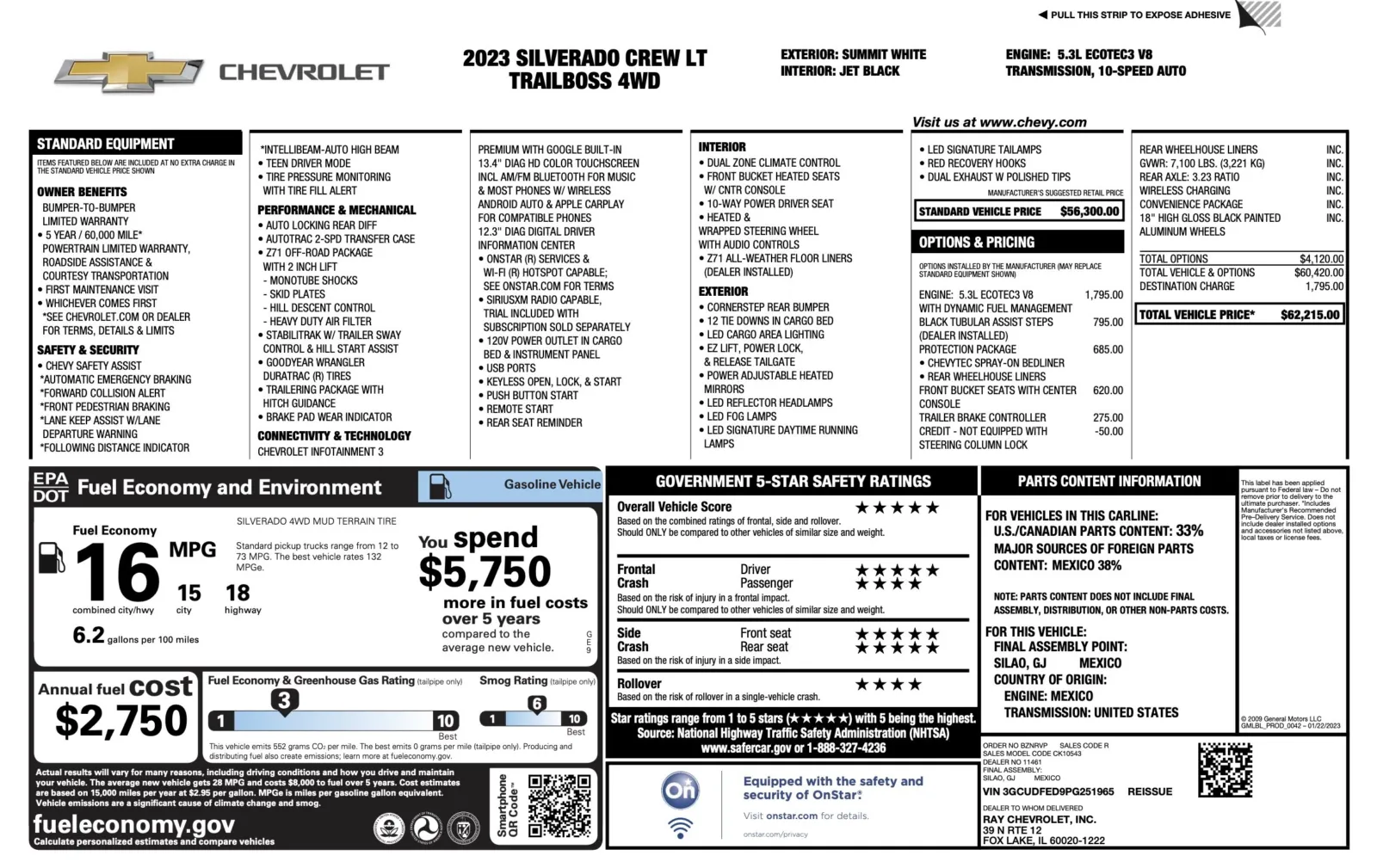 2023 Chevrolet Silverado 1500 LT Trail Boss for sale in Alvin, TX
