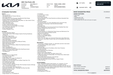 Photos of 2021 Kia Forte LXS for sale in Alvin, TX at Auto Boutique Texas