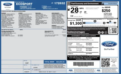 Photos of 2018 Ford EcoSport SE for sale in Alvin, TX at Auto Boutique Texas