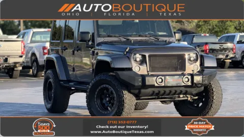 Gray 2016 JEEP WRANGLER U Sahara for sale in Alvin, TX