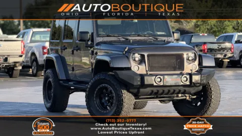 Gray 2016 JEEP WRANGLER U Sahara for sale in Alvin, TX