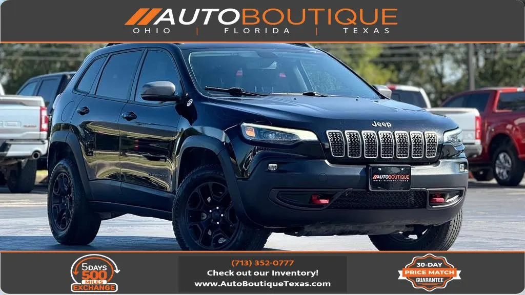 Black 2020 Jeep Cherokee Trailhawk for sale in Alvin, TX