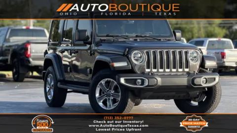 Gray 2020 JEEP WRANGLER U Sahara for sale in Alvin, TX