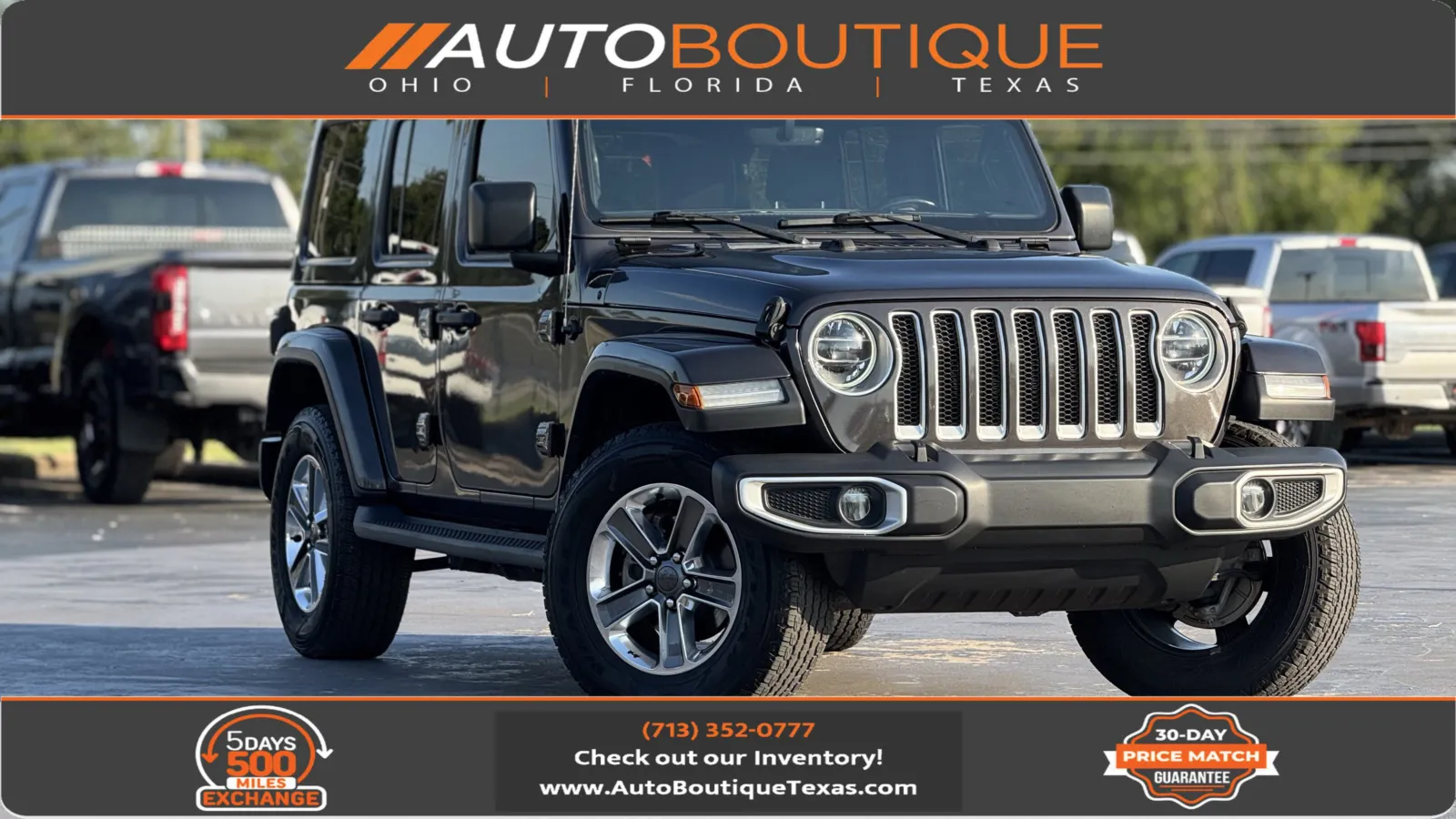 Gray 2020 JEEP WRANGLER U Sahara for sale in Alvin, TX