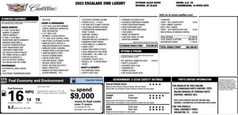 Photos of 2023 Cadillac Escalade RWD Luxury for sale in Alvin, TX at Auto Boutique Texas