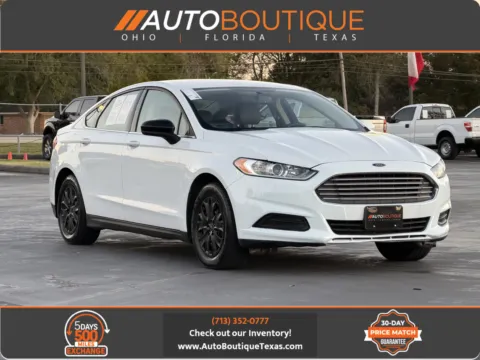 White 2014 Ford Fusion S for sale in Alvin, TX