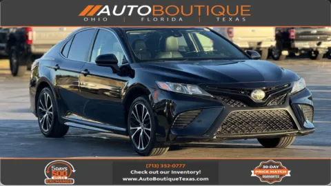 Black 2019 Toyota Camry SE for sale in Alvin, TX