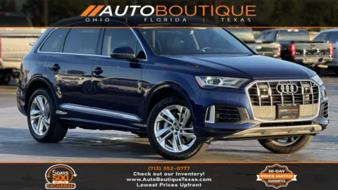 Blue 2022 Audi Q7 Premium Plus for sale in Alvin, TX